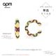 AAA Fake APM Monaco Mana Collection Multi-Color Gold Round Earrings (2)_th.jpg